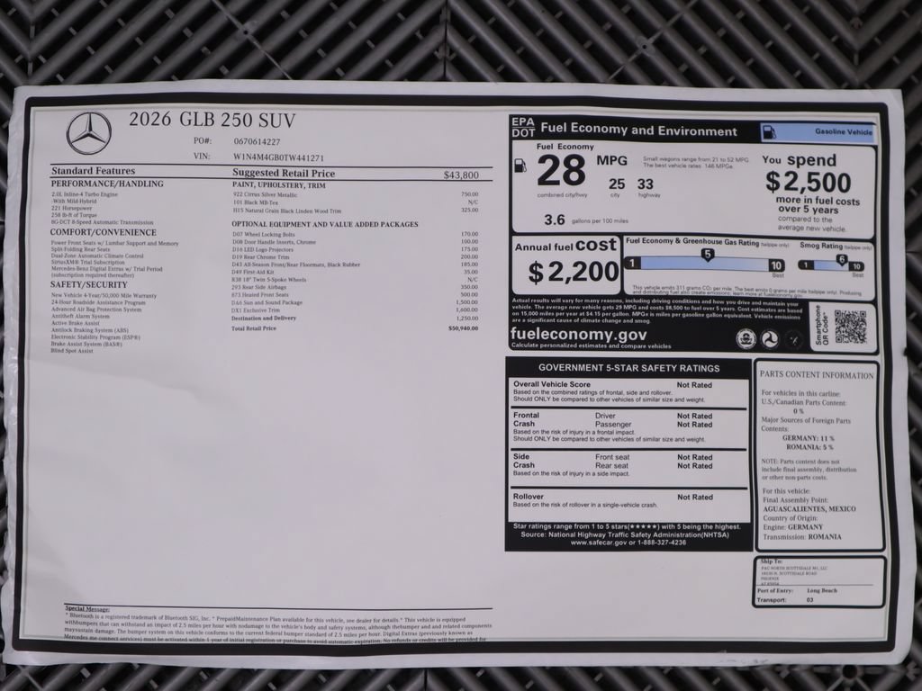 Certified 2026 Mercedes-Benz GLB 250 image 9