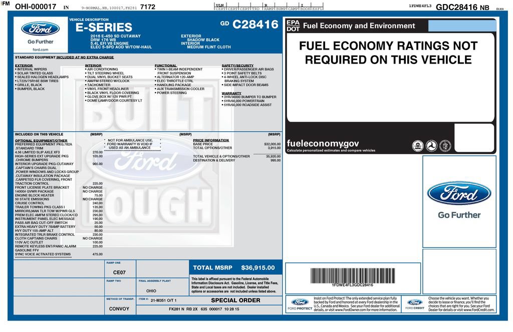 Used 2016 Ford E-450 and Econoline 450 Super Duty RWD image 38