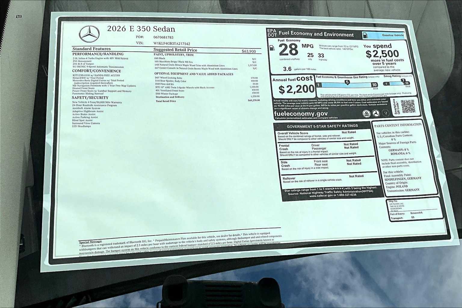 New 2026 Mercedes-Benz E 350 E 350 image 22