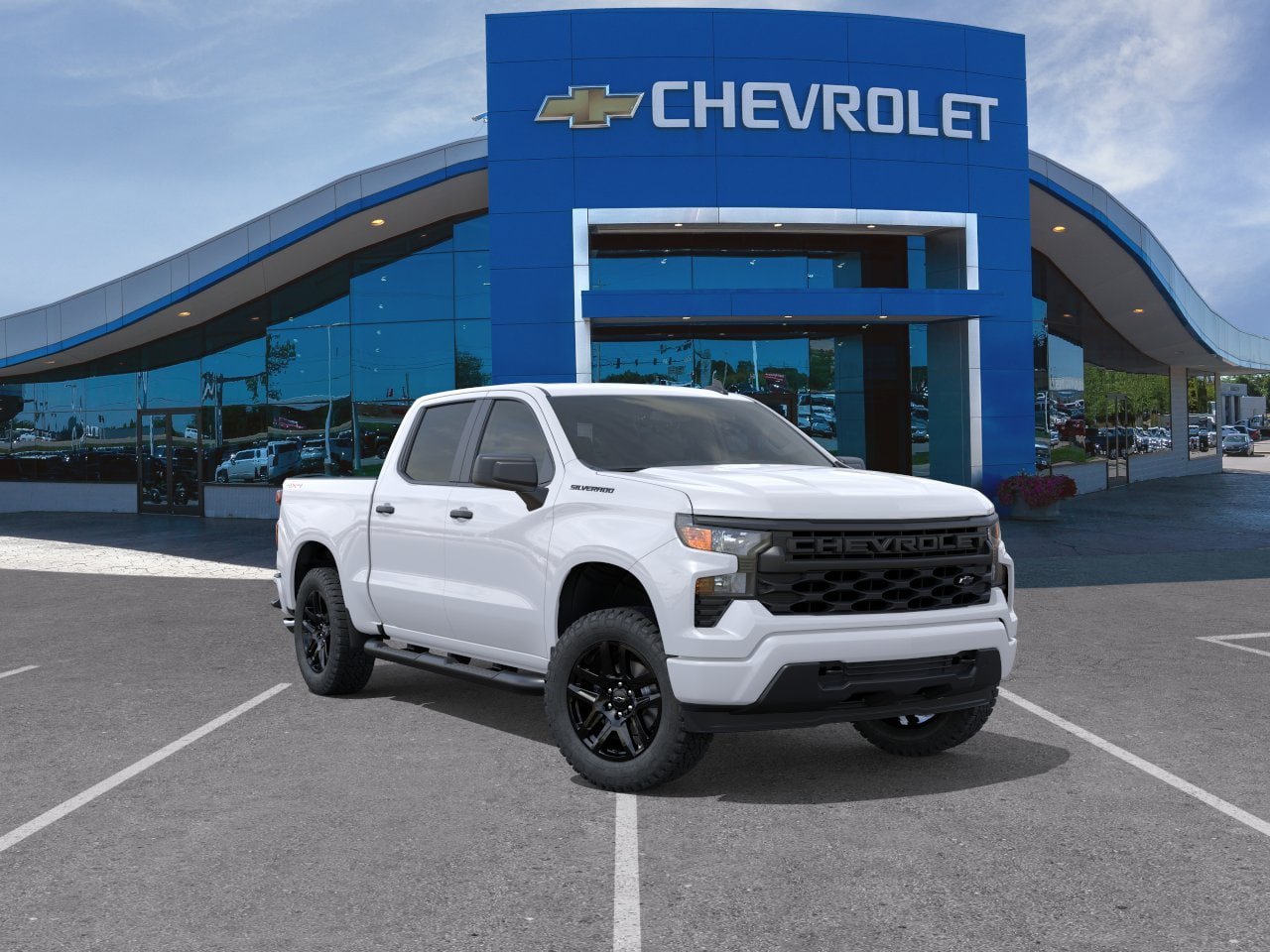 New 2026 Chevrolet Silverado 1500 Custom w/ Turbomax Blackout Package AWD/4WD image 28