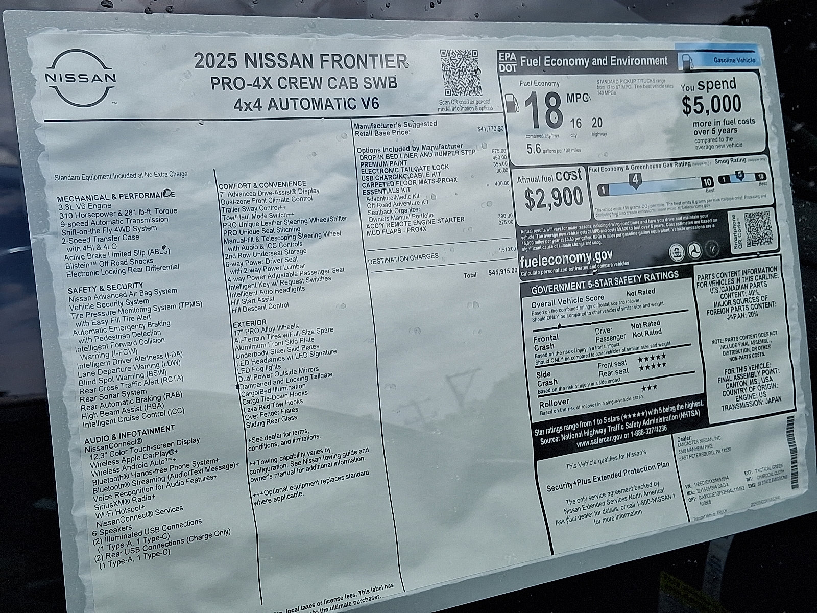 New 2025 Nissan Frontier PRO-4X image 7