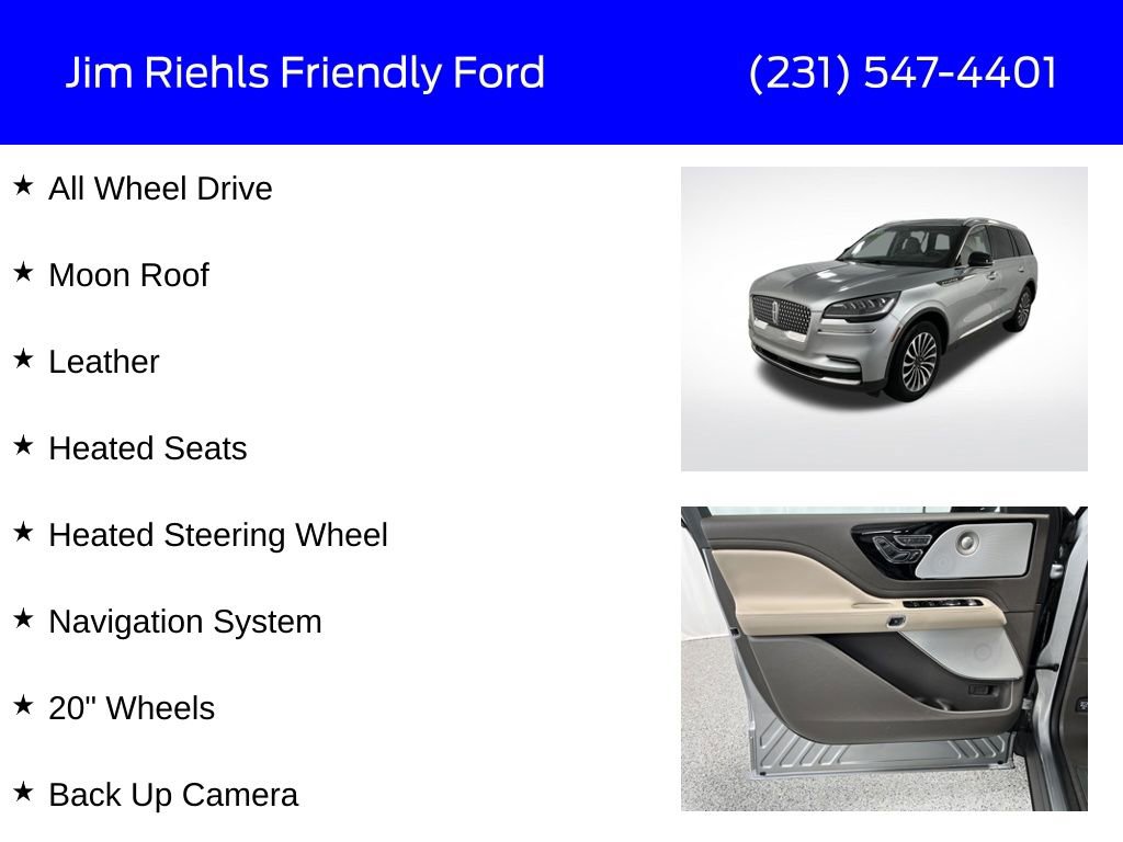Used 2023 Lincoln Aviator Reserve w/ Equipment Group 201A AWD/4WD image 6