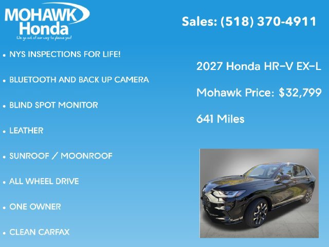 Certified 2027 Honda HR-V EX-L image 7