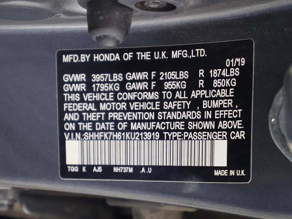 Used 2019 Honda Civic EX image 51