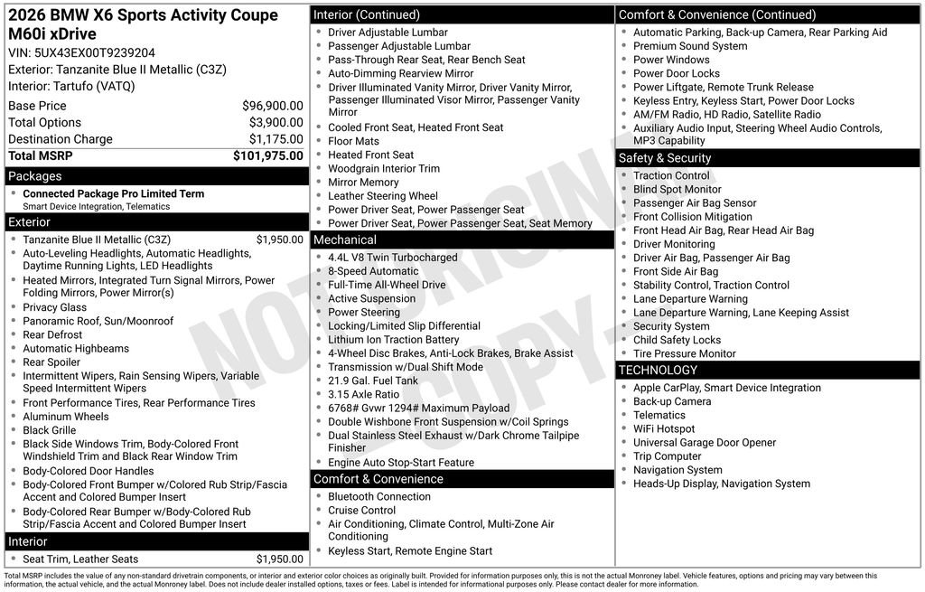Used 2026 BMW X6 M60i image 25