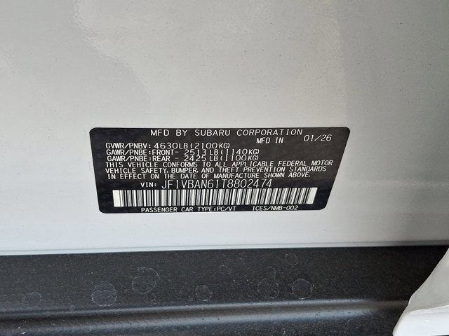 New 2026 Subaru WRX Limited image 16