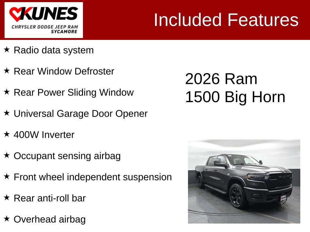 Used 2026 RAM 1500 Big Horn w/ Night Edition AWD/4WD image 4