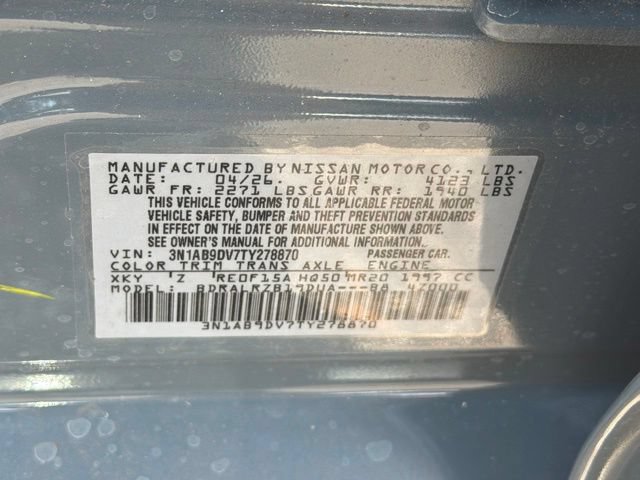New 2026 Nissan Sentra SR w/ Floor Mat Package FWD image 23