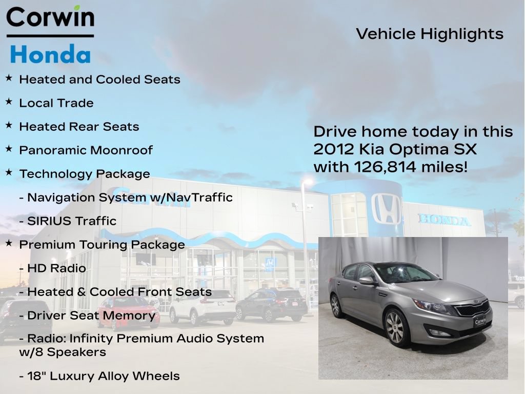 Used 2012 Kia Optima SX w/ Premium Touring Pkg FWD image 6