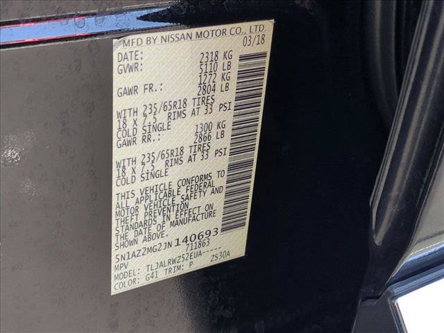 Used 2018 Nissan Murano SL w/ Cargo Package FWD image 25