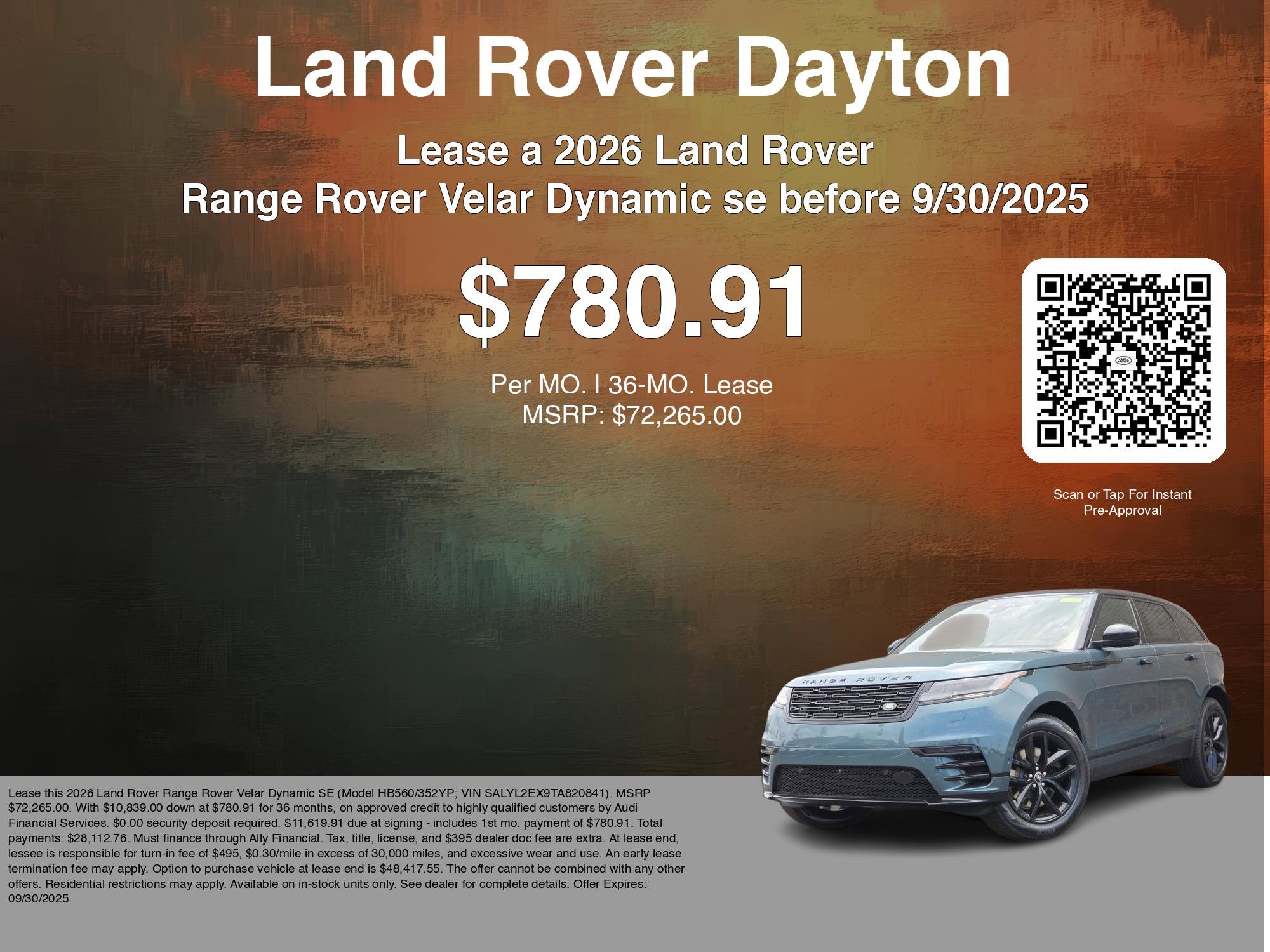 New 2026 Land Rover Range Rover Velar Dynamic SE image 3