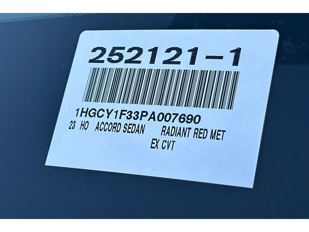 Certified 2023 Honda Accord EX image 54