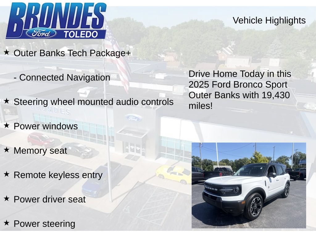 Used 2025 Ford Bronco Sport Outer Banks w/ Outer Banks Tech Package+ AWD/4WD image 11