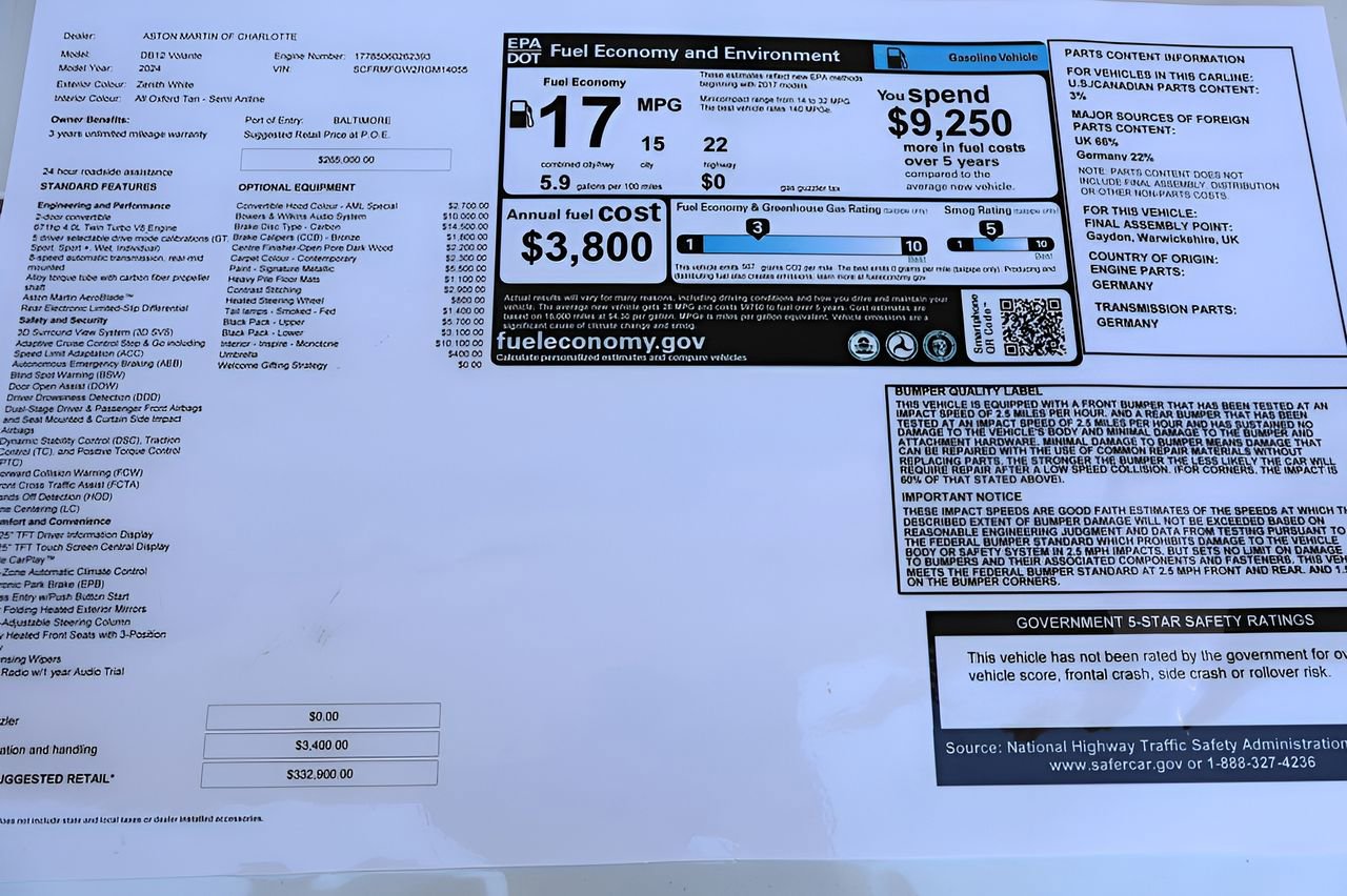 Used 2024 Aston Martin DB12 Convertible image 23