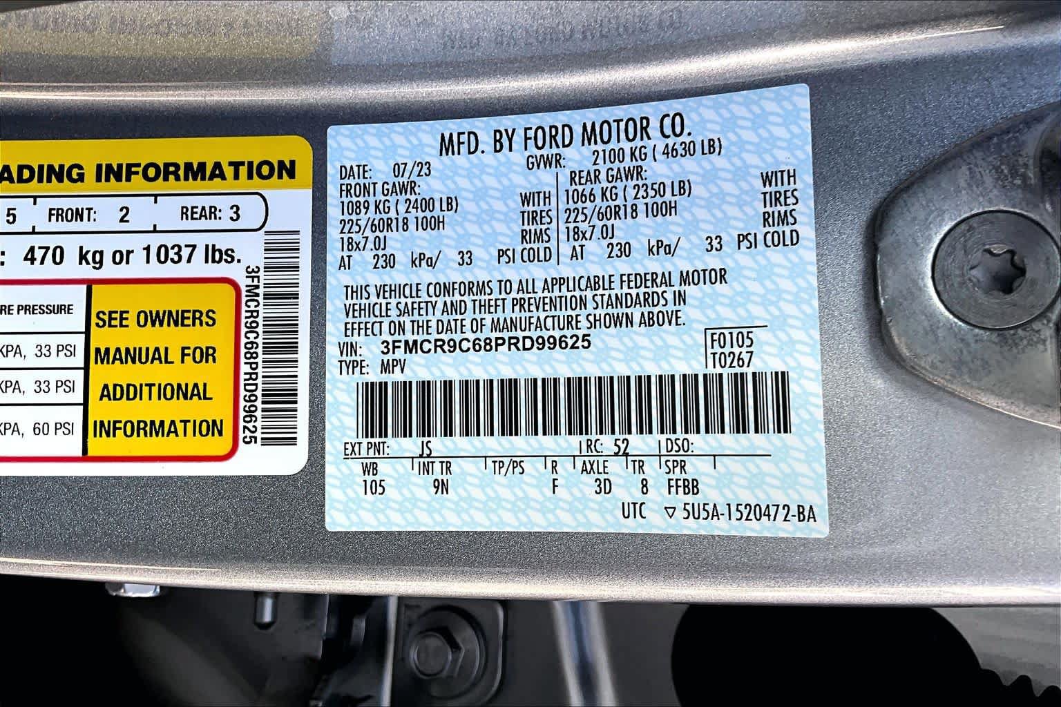 Used 2023 Ford Bronco Sport Outer Banks w/ Tech Package AWD/4WD image 34