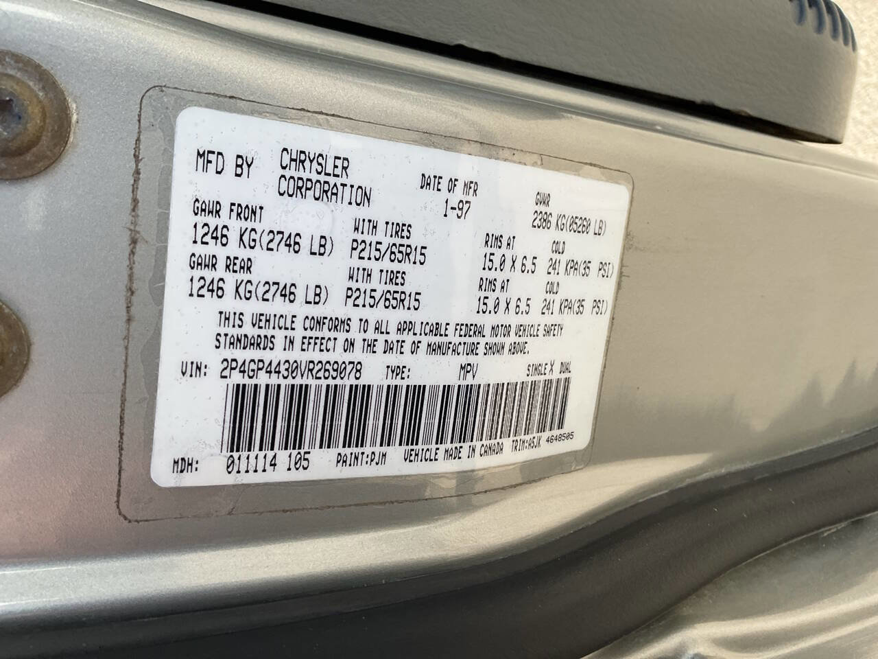 Used 1997 Plymouth Grand Voyager SE image 22