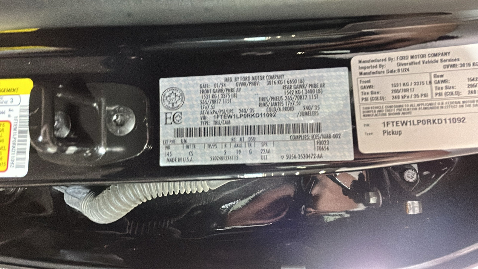 Used 2024 Ford F150 XL w/ Equipment Group 103A High AWD/4WD image 11