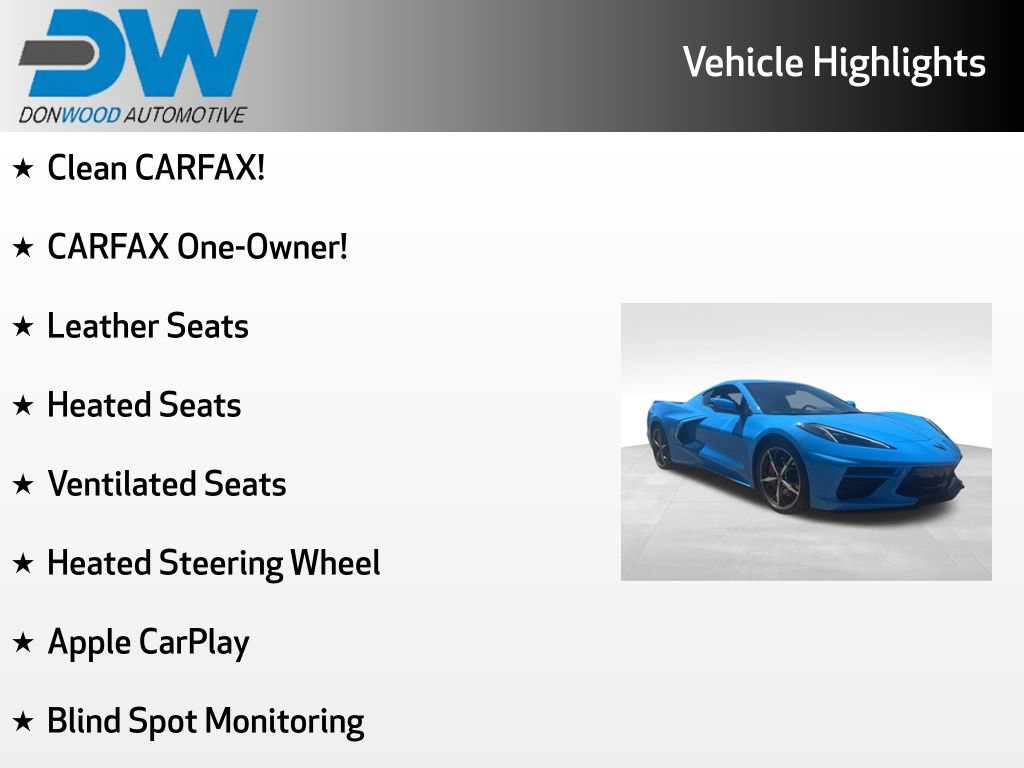 Used 2022 Chevrolet Corvette Stingray Premium Cpe w/ Z51 Performance Package RWD image 6