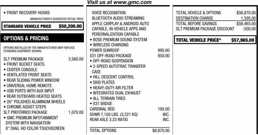 Used 2020 GMC Sierra 1500 SLT w/ SLT Premium Package image 2