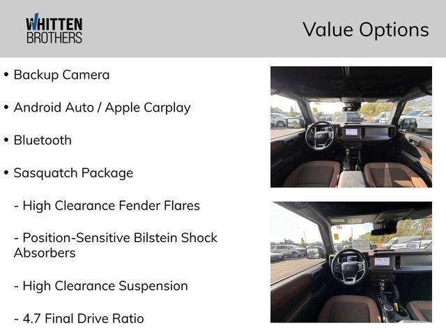 Used 2022 Ford Bronco Outer Banks w/ Sasquatch Package AWD/4WD image 4