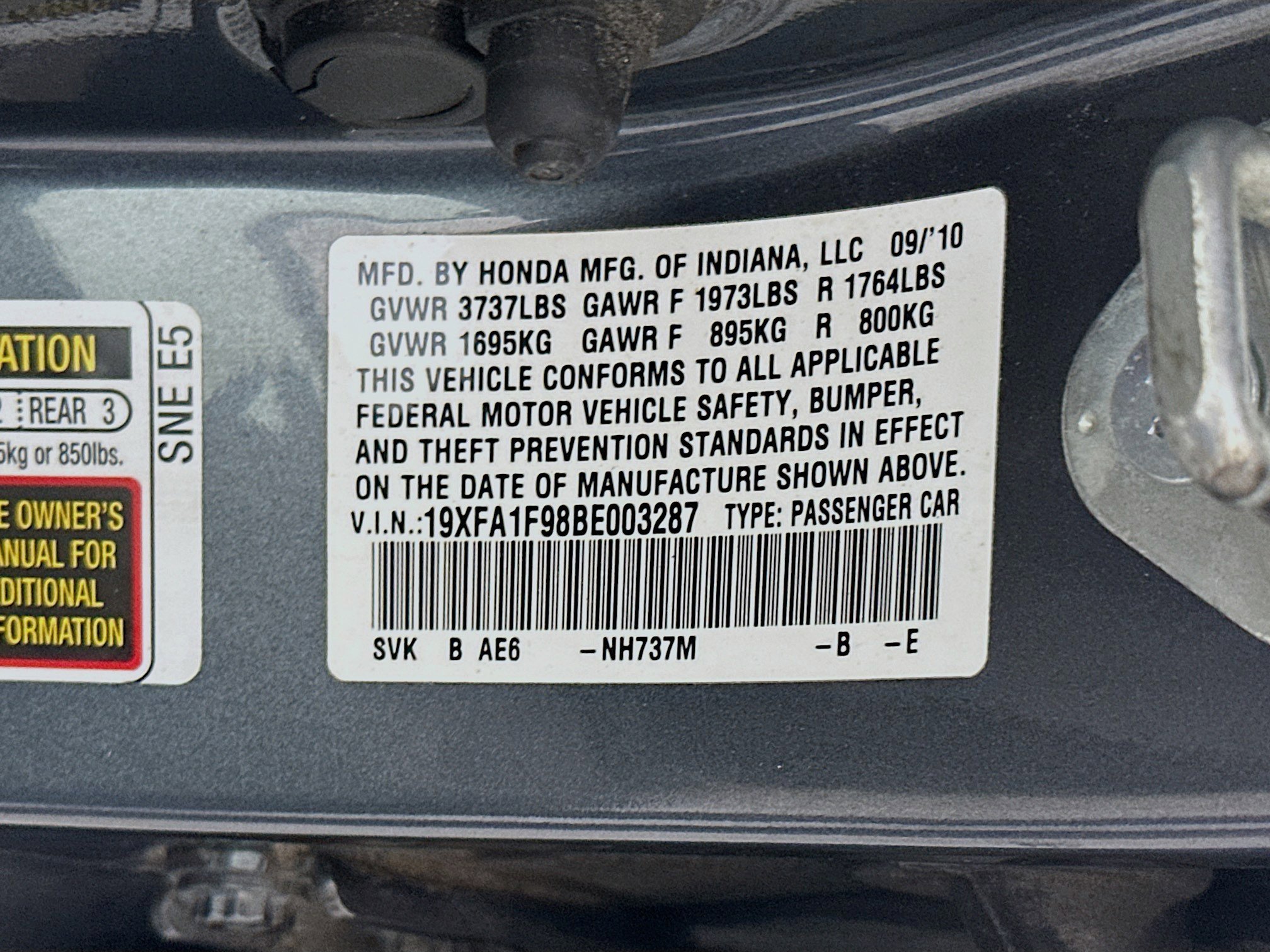 Used 2011 Honda Civic EX-L image 12