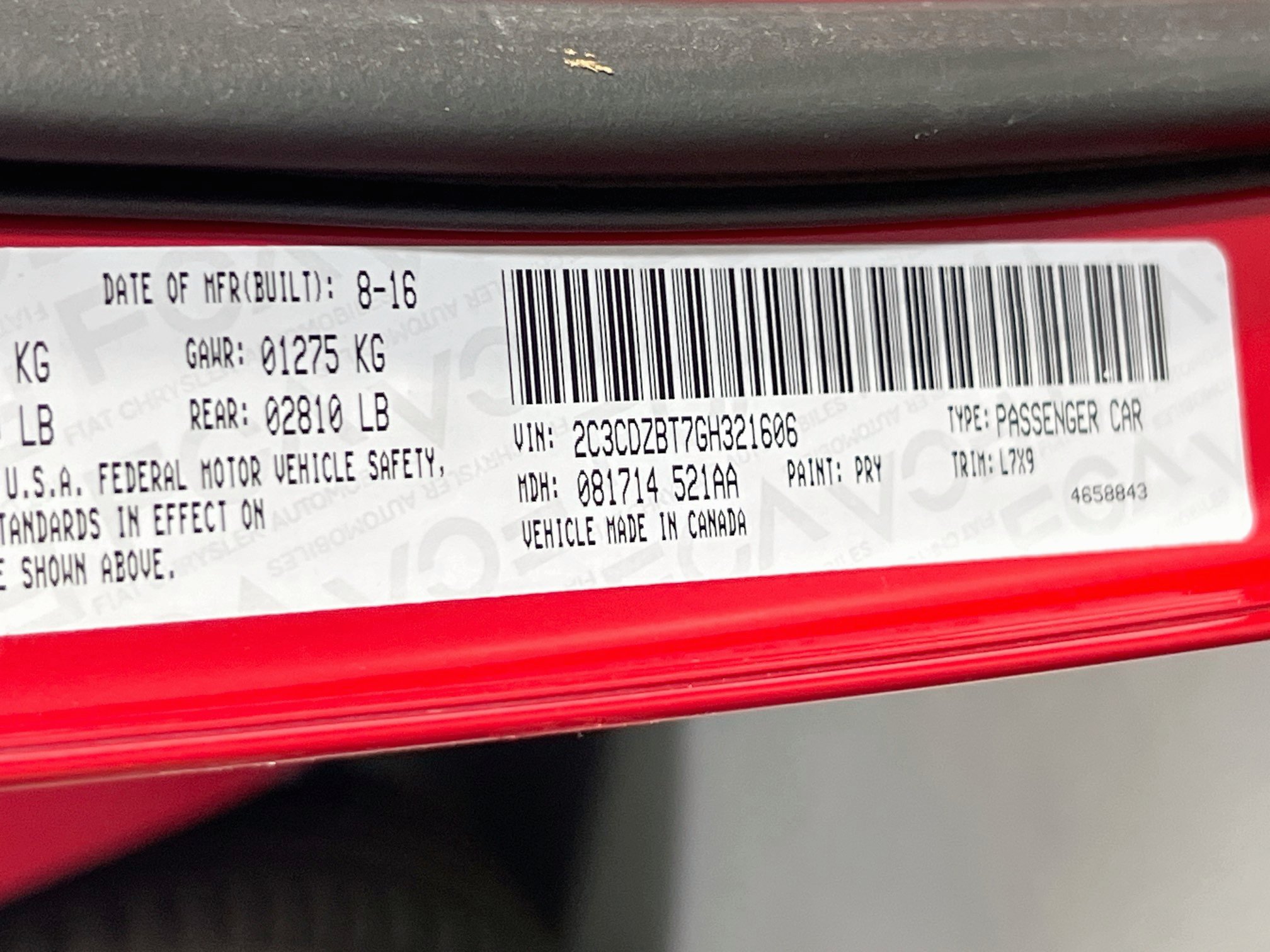 Used 2016 Dodge Challenger R/T w/ Blacktop Package RWD image 29