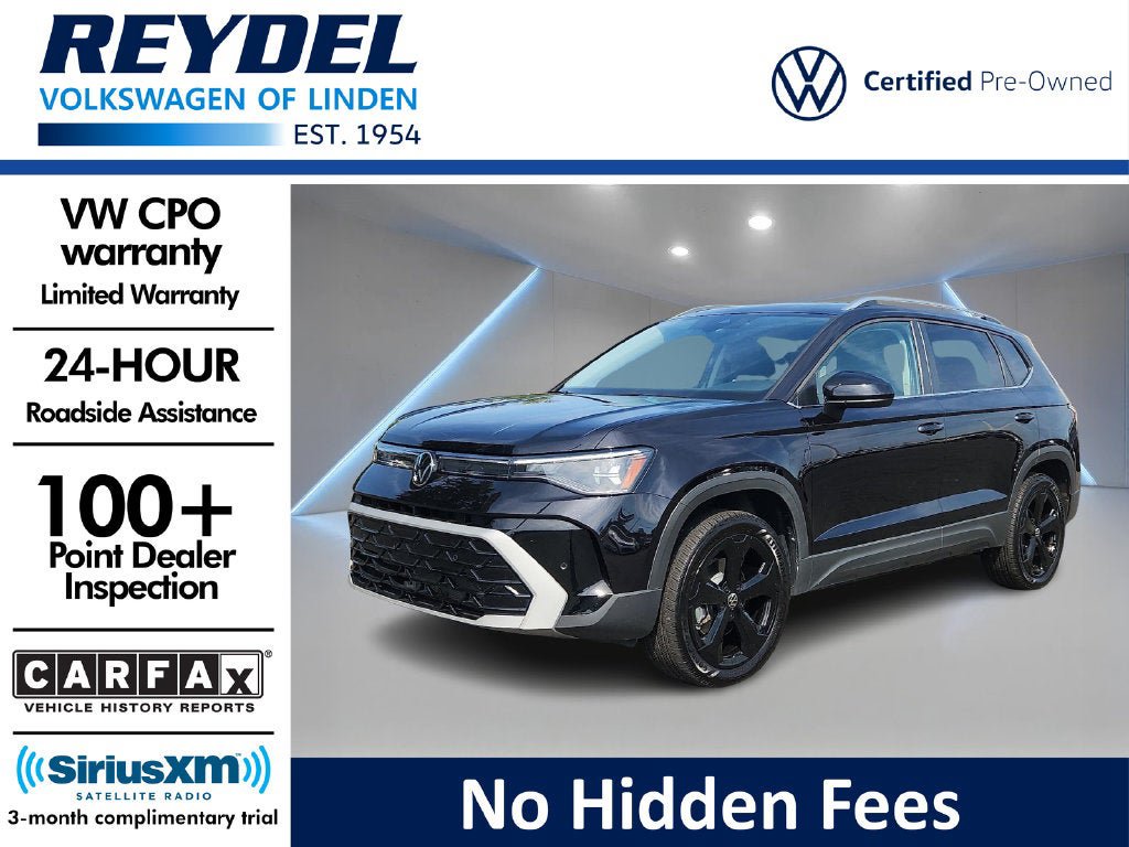 Certified 2025 Volkswagen Taos SEL w/ Black Wheel Plus Package