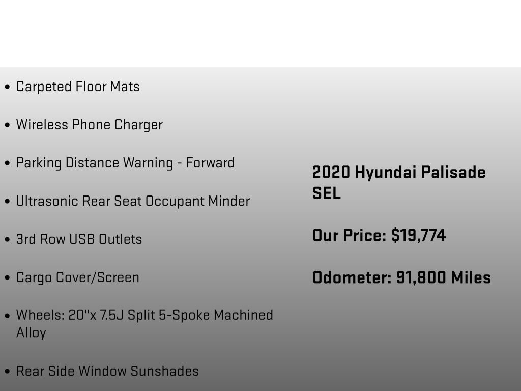 Used 2020 Hyundai Palisade SEL w/ Convenience Package FWD image 30