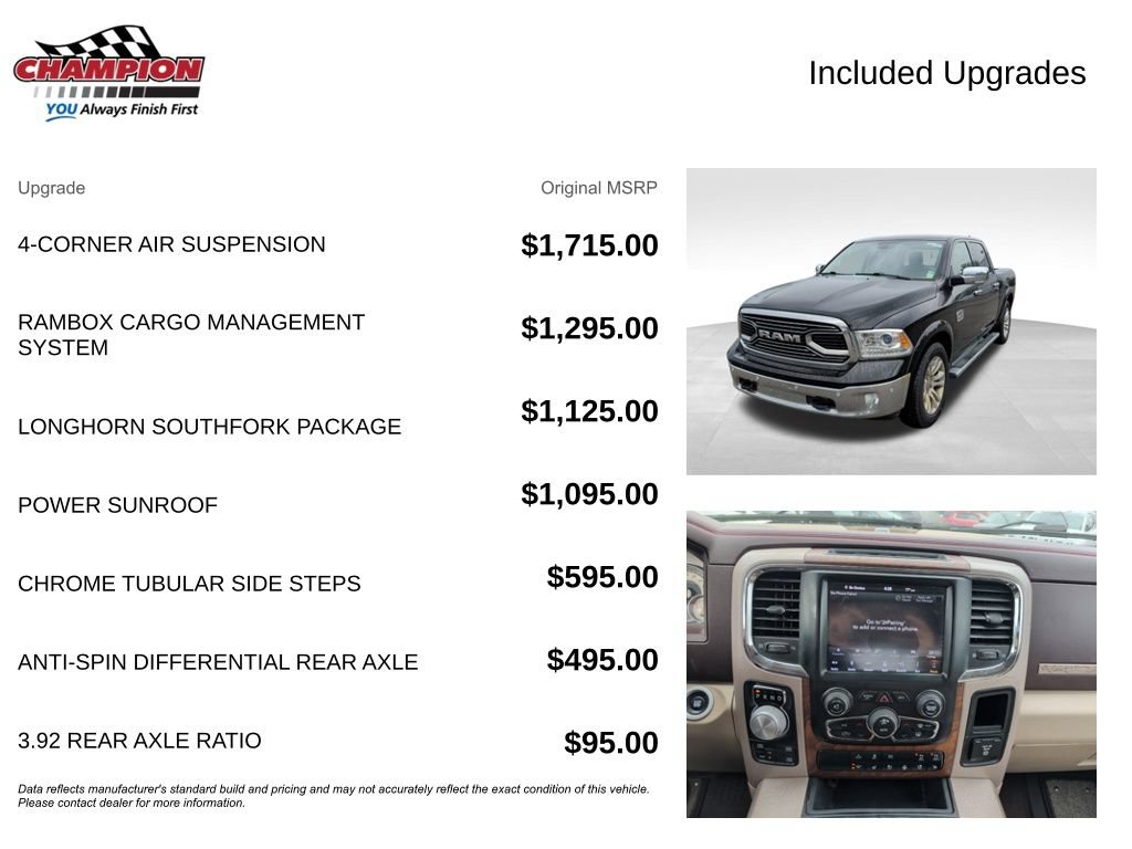 Used 2018 RAM 1500 Laramie Longhorn w/ Longhorn Southfork Package AWD/4WD image 4