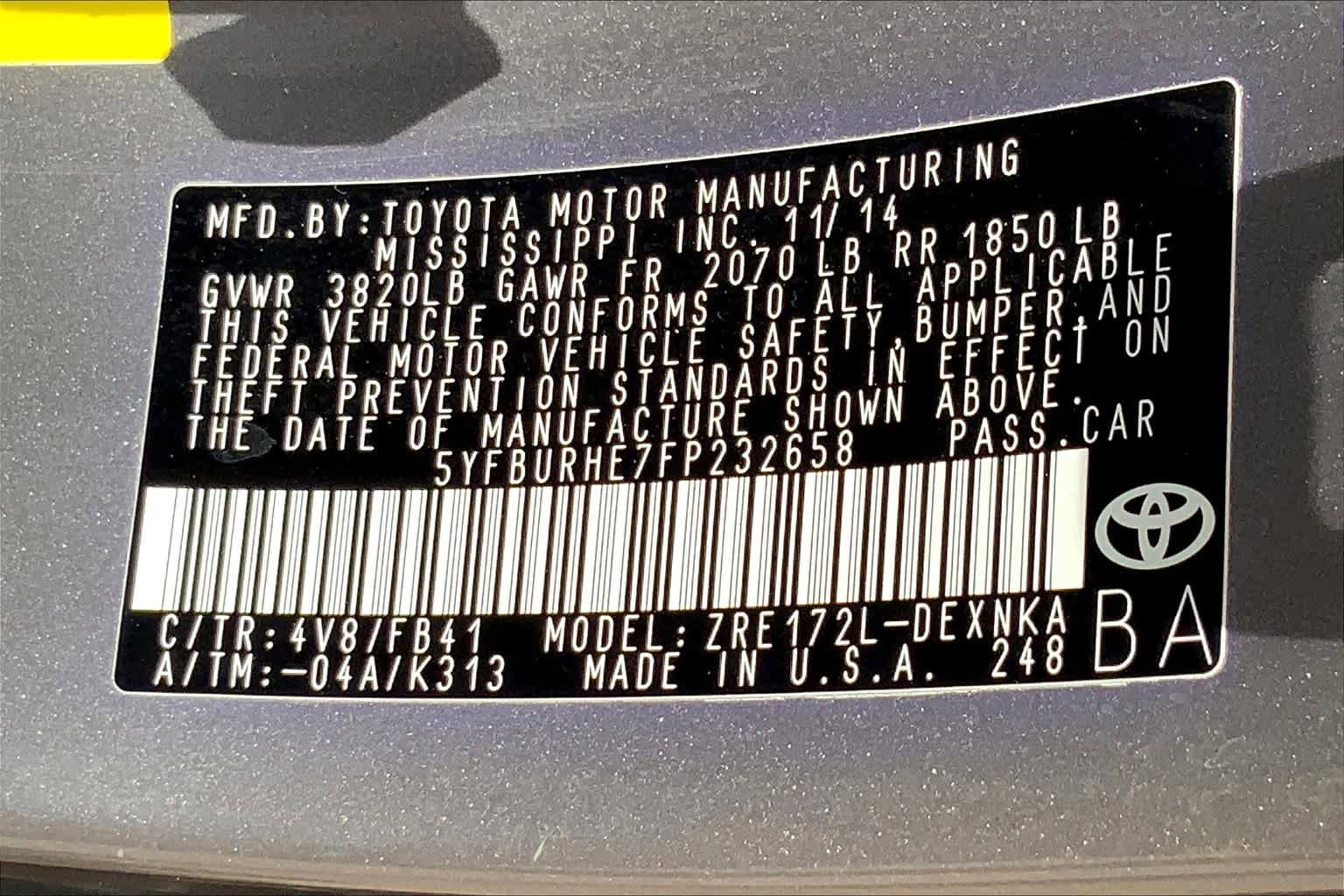 Used 2015 Toyota Corolla LE FWD image 29