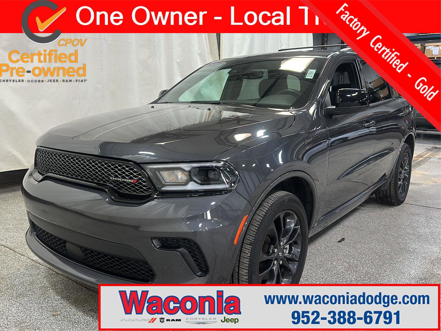 Certified 2024 Dodge Durango SXT w/ SXT Blacktop Group AWD/4WD image 1