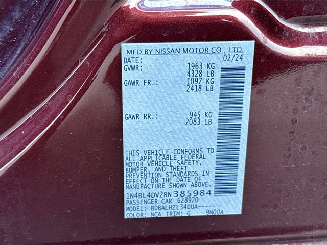 Used 2024 Nissan Altima 2.5 SV FWD image 29