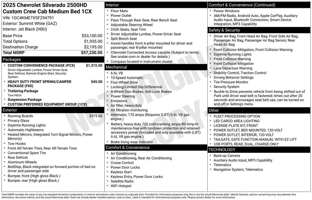 Used 2025 Chevrolet Silverado 2500 Custom w/ Custom Convenience Package image 6