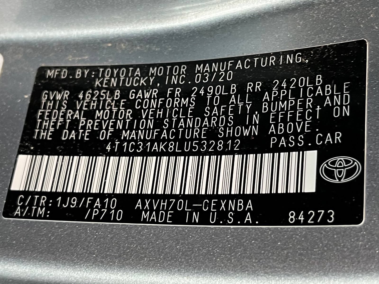Used 2020 Toyota Camry LE FWD image 18