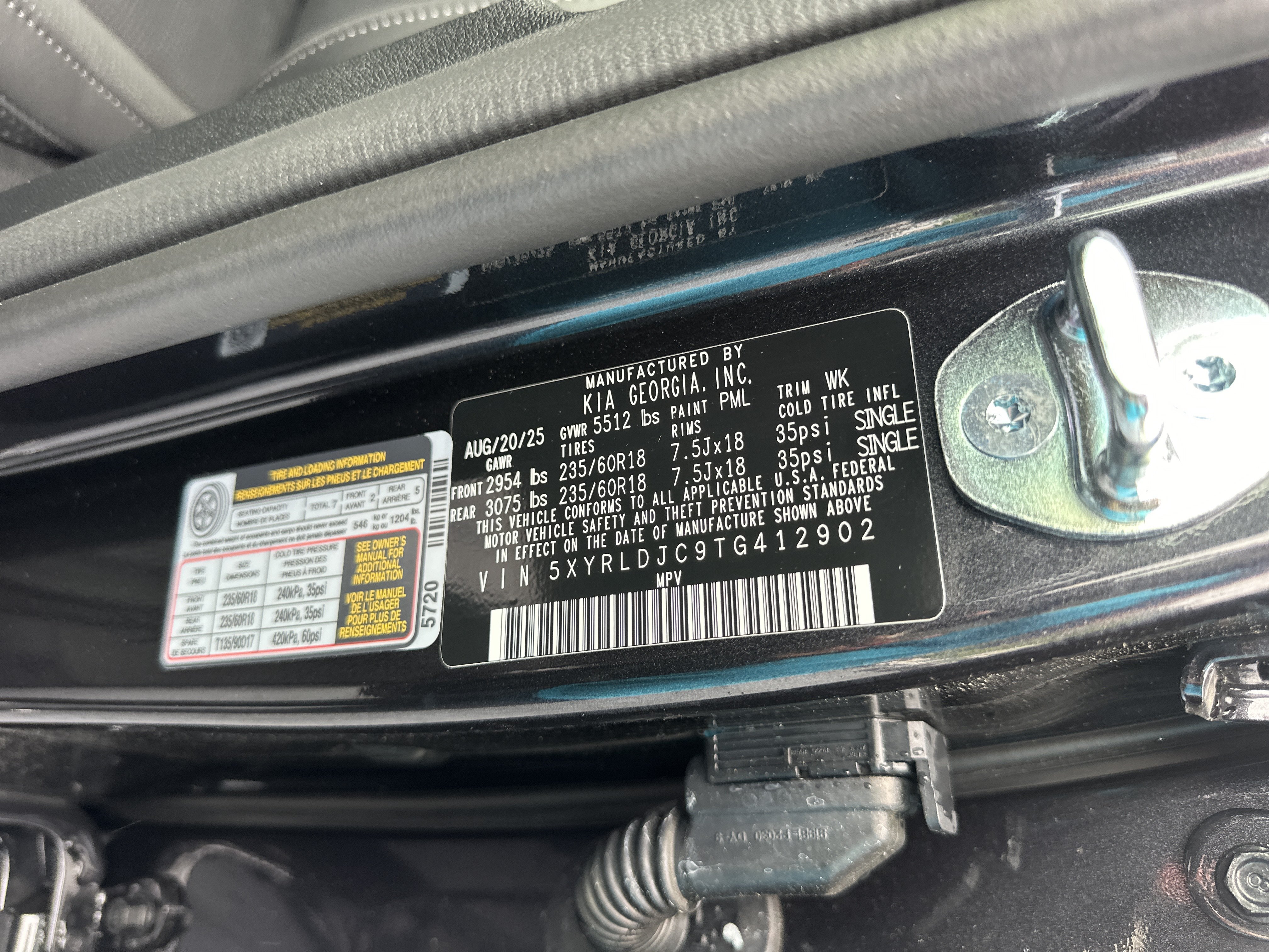 New 2026 Kia Sorento S w/ S Panoramic Sunroof Package AWD/4WD image 13