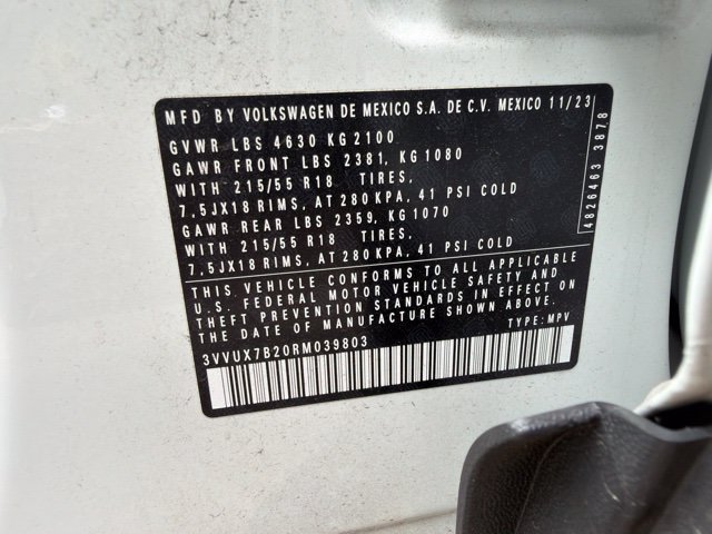 Used 2024 Volkswagen Taos SE AWD/4WD image 5