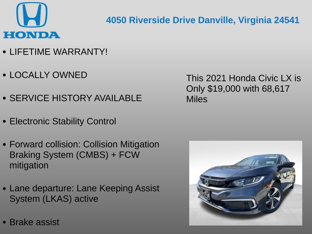 Used 2021 Honda Civic LX image 7