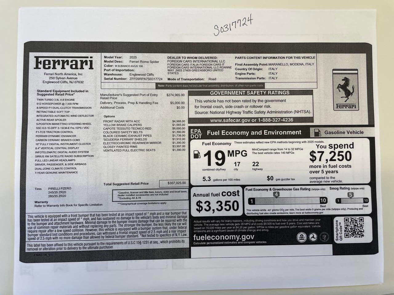 Used 2025 Ferrari Roma Spider image 2