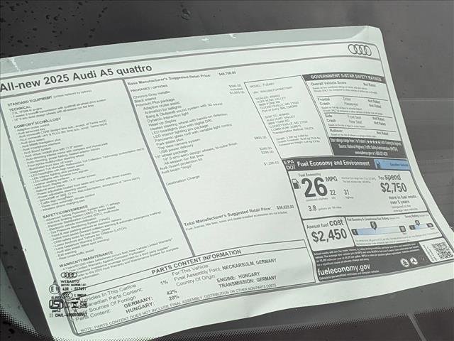 New 2025 Audi A5 2.0T Premium Plus AWD/4WD image 18