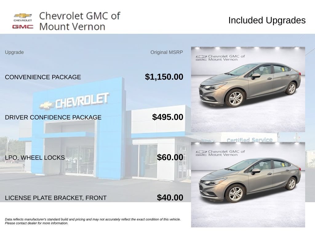 Used 2017 Chevrolet Cruze LT w/ Convenience Package FWD image 6