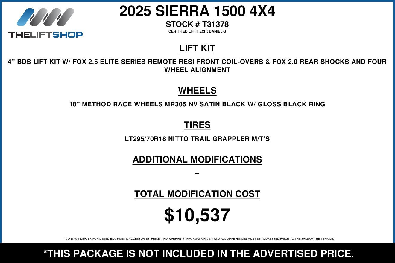 Used 2025 GMC Sierra 1500 AT4 w/ Technology Package image 2