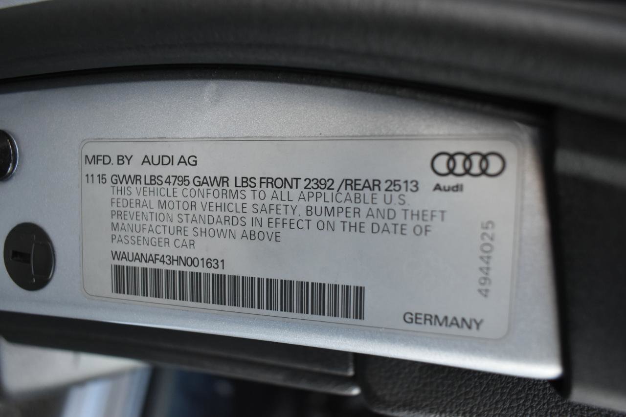 Used 2017 Audi A4 2.0T Premium w/ Audi MMI Navigation Plus AWD/4WD image 46