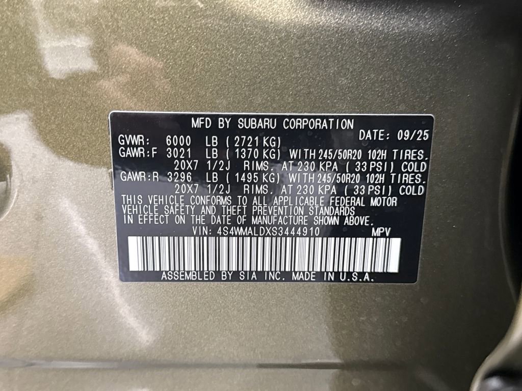 New 2025 Subaru Ascent Limited image 30