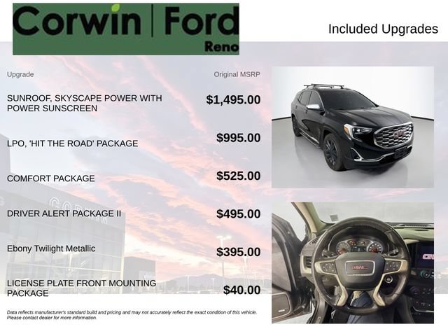 Used 2018 GMC Terrain Denali w/ LPO, 'HIT The Road' Package FWD image 3