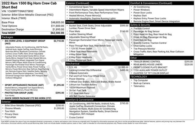 Used 2022 RAM 1500 Big Horn image 39