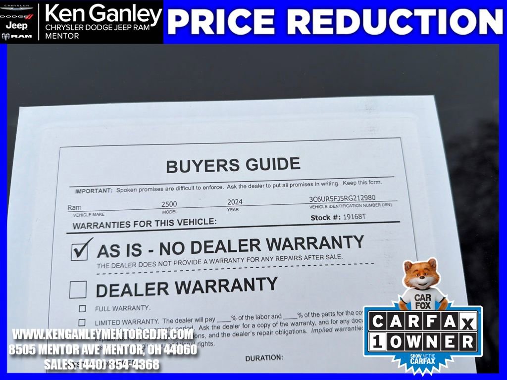 Used 2024 RAM 2500 Laramie w/ Snow Chief Group image 24