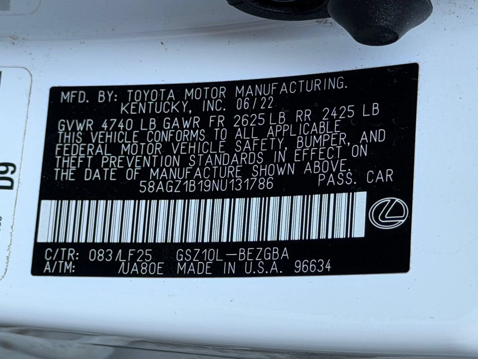 Certified 2022 Lexus ES 350 F Sport w/ Accessory Package FWD image 32