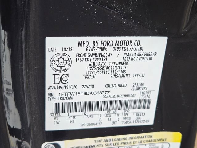 Used 2013 Ford F150 Lariat w/ Mid Equipment Group AWD/4WD image 40