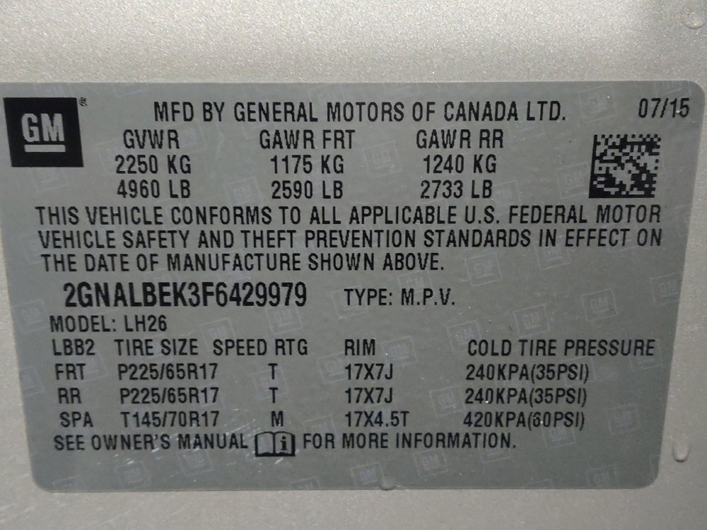 Used 2015 Chevrolet Equinox LT w/ Driver Convenience Package FWD image 33