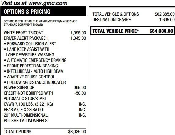 Used 2021 GMC Sierra 1500 Denali w/ Driver Alert Package II image 2